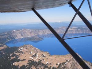 Our route took us over Crater Lake 