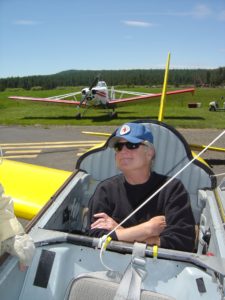 Denis in the Big Yellow Glider